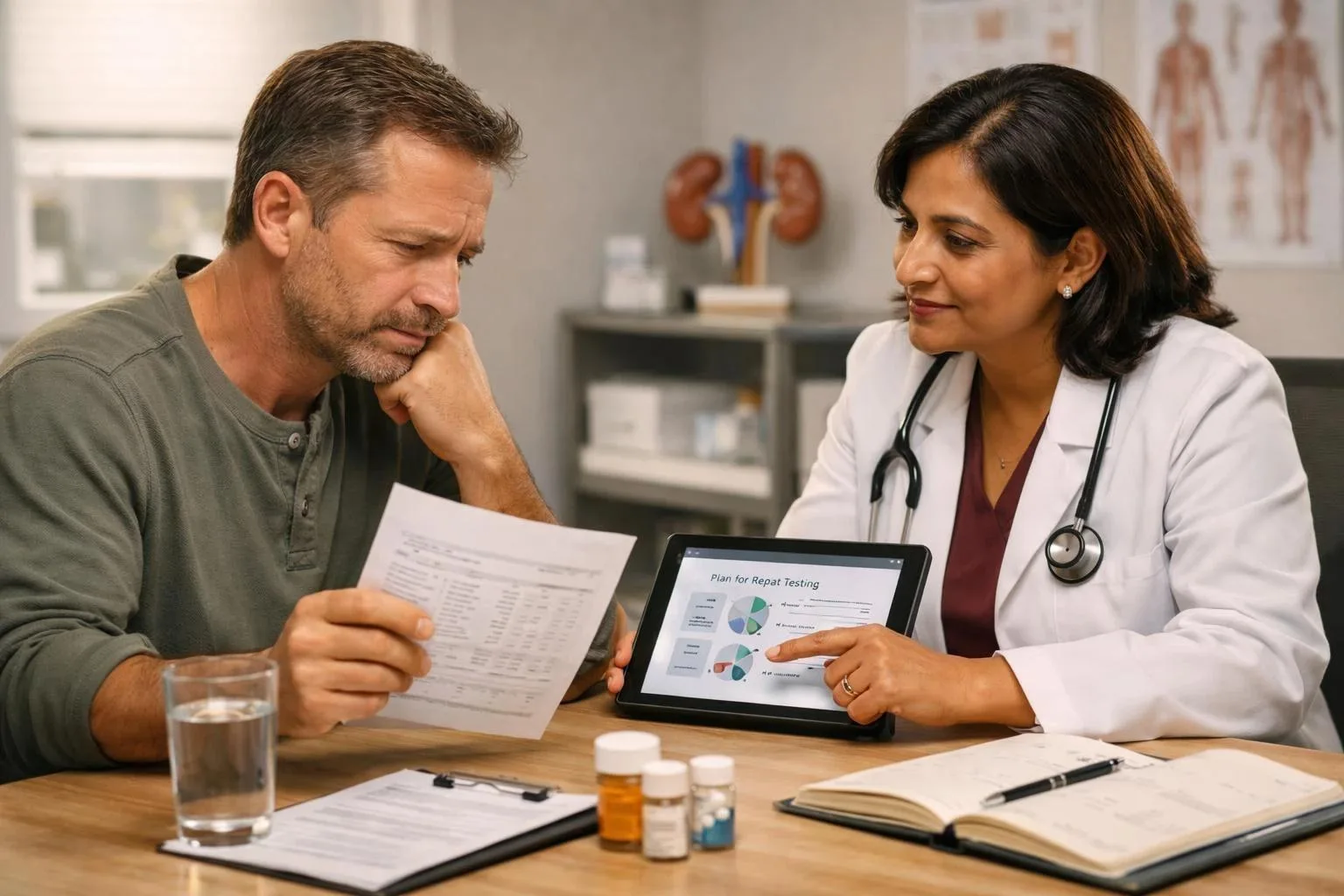 Medical equipment used for kidney function diagnostics