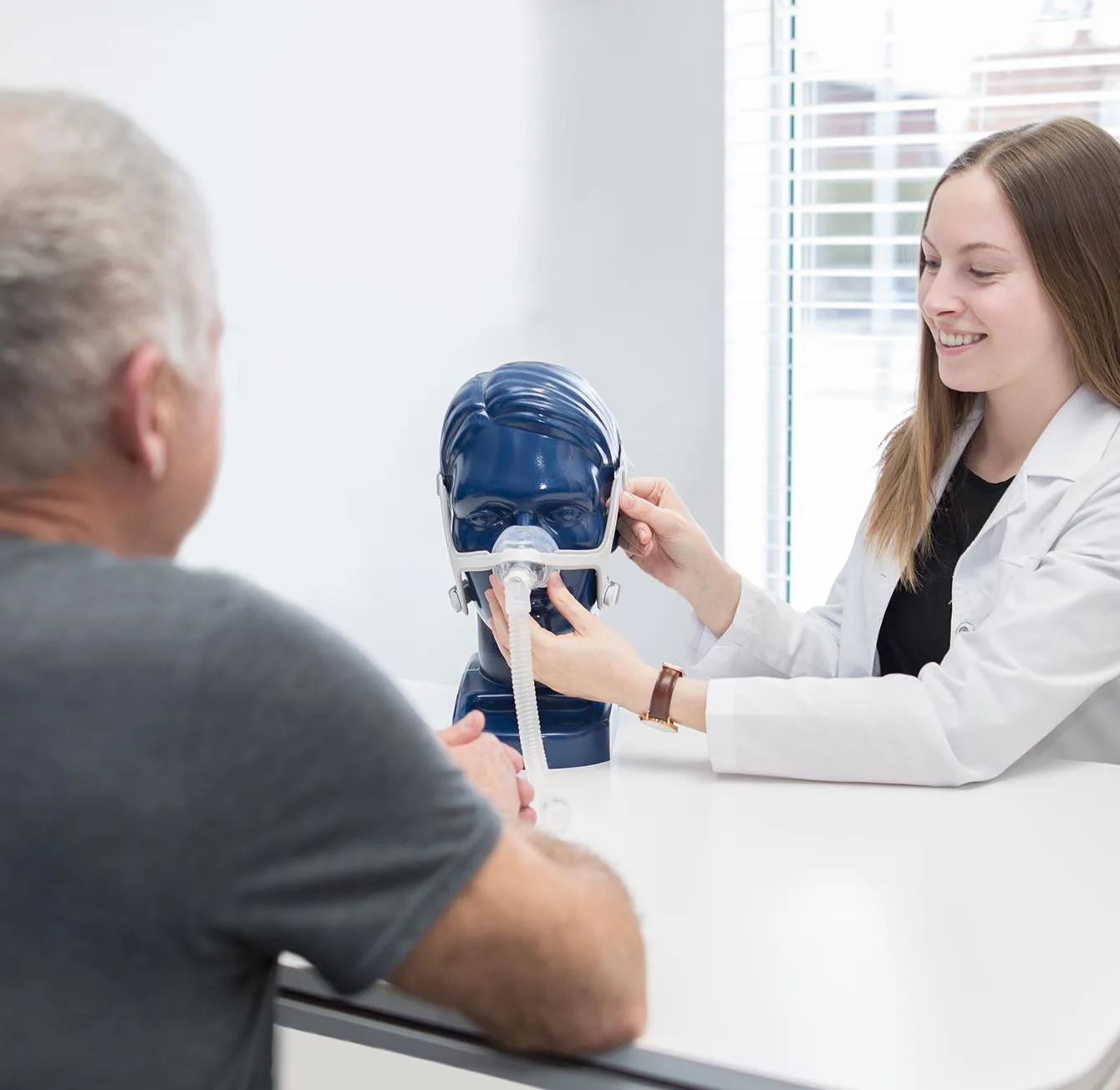 Sleep study diagnostic equipment in a clinical lab